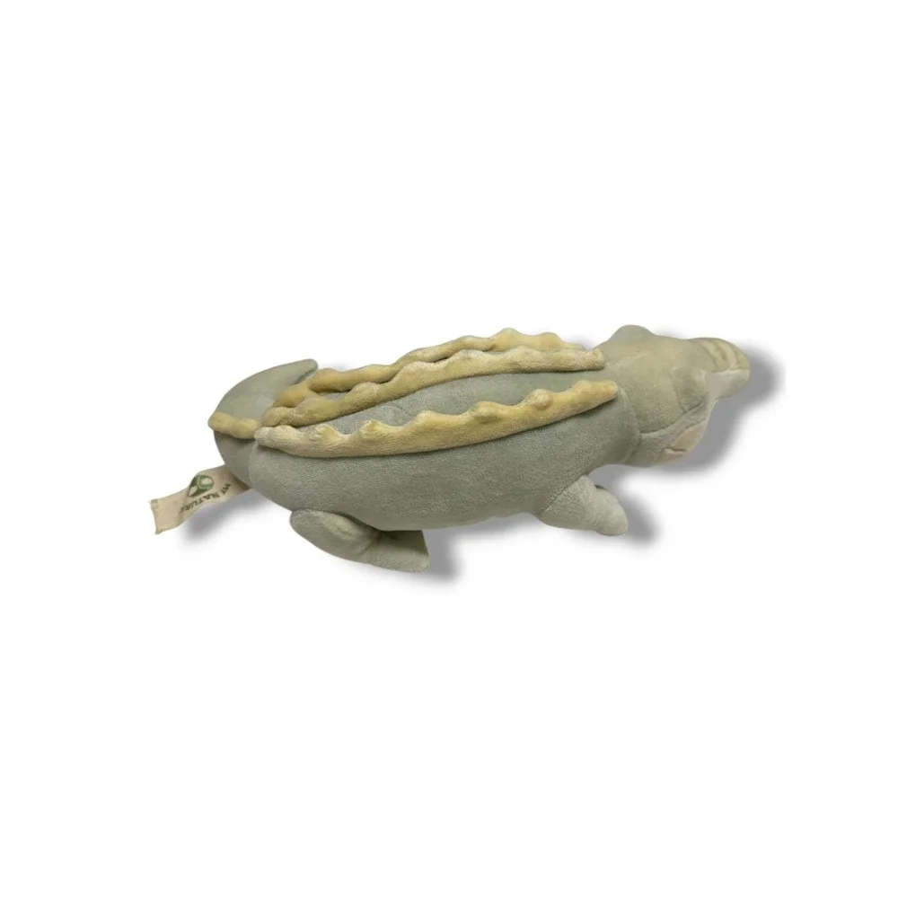 My Natural Eco Friendly Alligator Plush‎ Stuffed Animal Green Cream Hosung NY